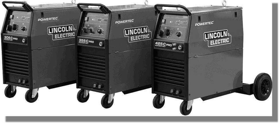 POWERTEC 305C PRO, 355C PRO & 425C PRO PŘÍRUČKA UŽIVATELE IM3022 10/2013 REV03 Lincoln