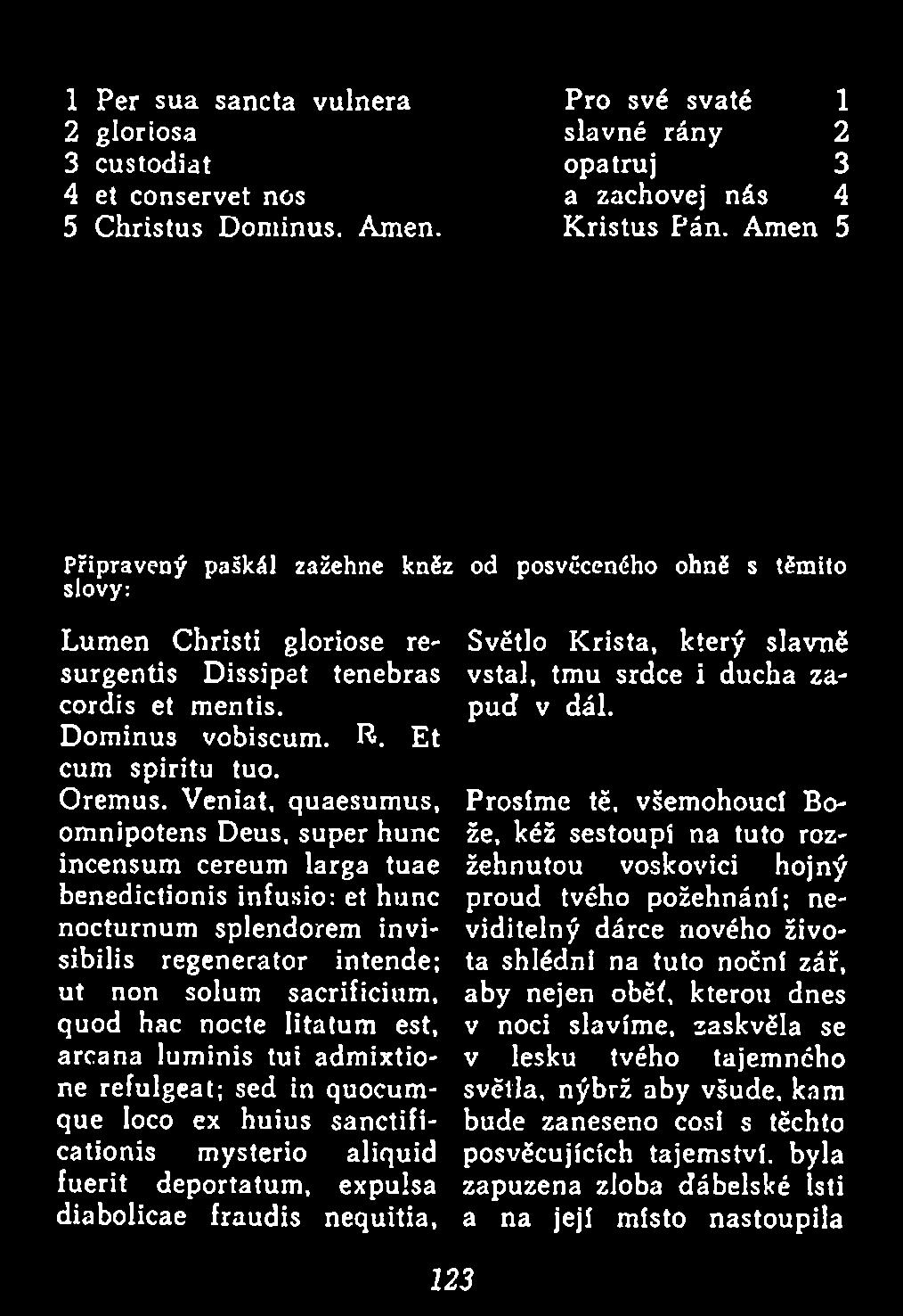 Oremus.