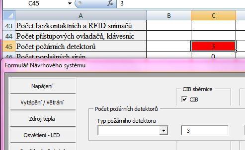44 Textové pole (TextBox) Obecně je textové pole pro zápis pevně spojené s některou buňkou sešitu. Ve Formuláři jsou textová pole pevně spojena s příslušnými buňkami na listu Dotazník.