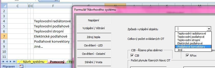 45 Rozbalovací seznam (ComboBox) Rozbalovacímu seznamu je podobně jako textovému poli přiřazena konkrétní buňka, do které se zapisuje vybraný textový řetězec.