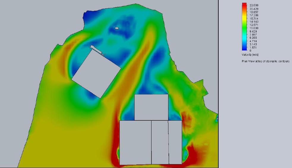 CFD Dust Tamer CFD (computational fluid dynamics) simulace