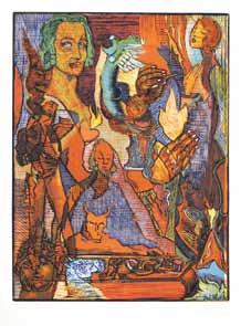 6 7 7. Ex libris Karla Sedláčka dřevoryt, 15,3 x 9 cm, LD značeno ve štočku J.V.