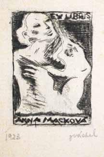 46 43. Ex libris Dr. Karel Procházka dřevoryt, 1924, 9,8 x 9,5 cm, sign. PD JVáchal 1 000 Kč ( 40) 44. Ex libris Frant. Procházky dřevoryt, 1937, 16,4 x 13 cm, sign.
