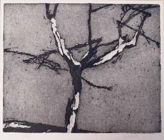 Ladislav Čepelák (1924 2000) Strom se sněhem akvatinta, 1964, 33 x 40 cm, sign. PD Čepelák, č.