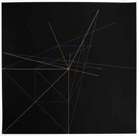 Gelsenkirchen 5 000 Kč ( 200) 80 81. Ivan Novosad (1953) Strukturální grafika serigrafie, 1973, 57,5 x 57,5 cm, sign.