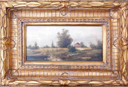 Salvi, rám, pseudonym Adolfa Kaufmanna (1848-1916), na rámu oděrky 10