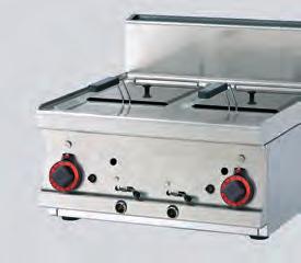 vana objem: 2x 8 l 2x vana rozměr: 220 x 275 x 220 2x koš rozměr: 200 x 240 x 90 produkce: 16 /h včetně košů a vík věčný plamen přední výpust oleje s bezpečnostní