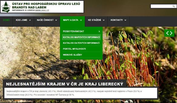 kompozice OPRL: 1. Geoportál ÚHÚL http://geoportal.uhul.