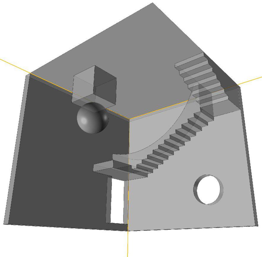 Varianta 4 (a)a3navýšku VP: O[12 ;23],osa zsvislá, (y,z) =120 (b)a3našířku KP: O[18 ;10], ω=150, q= 4 5 Objekt je dán půdorysem, nárysem, bokorysem a řezopohledy(viz obrázky na následujících