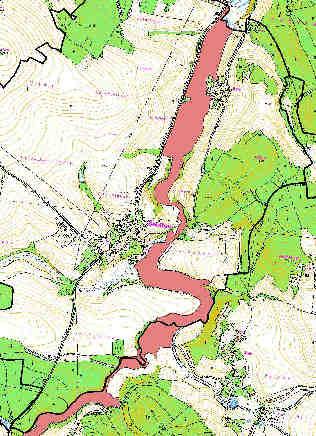 mapového podkladu), a registrované významné krajinné prvky, neboli ekologicky, geomorfologicky nebo esteticky hodnotné části krajiny, které utvářejí její typický vzhled nebo přispívají k udržení její