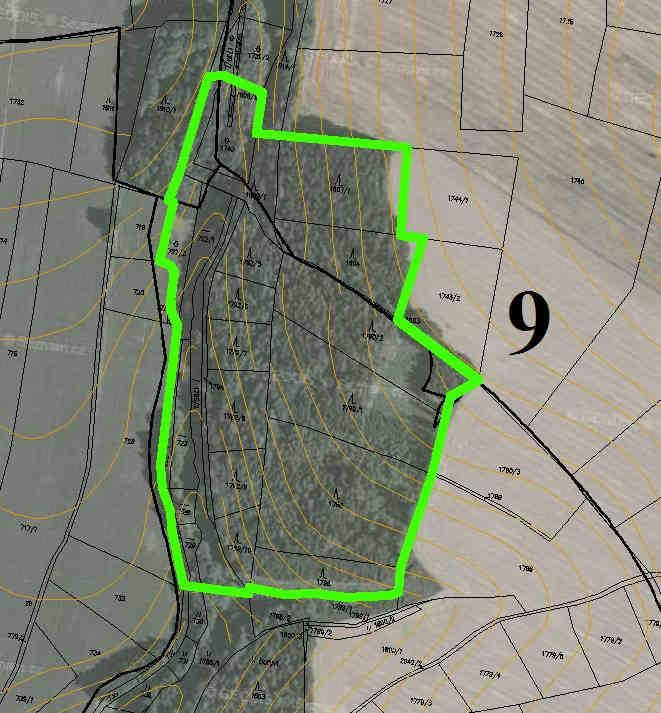 Číslo 9 (generelové číslo = 23) Název Popovice Charakter Lokální biocentrum Mapa 9 STG 3AB-B3-4, 3B5 Rozloha 7,29 ha Charakteristika