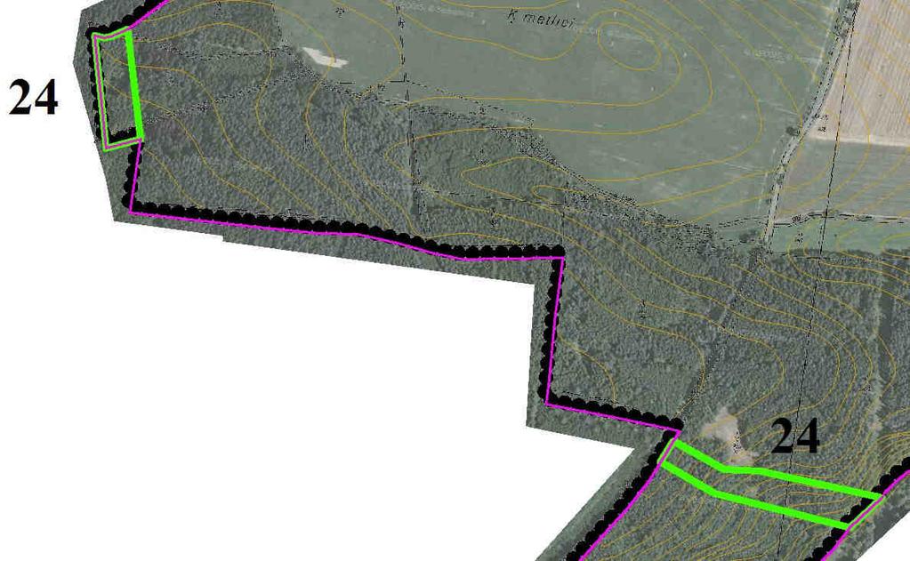 Číslo 24 (generelové číslo = 73) Název U černé louky Charakter Lokální biokoridor Mapa 14 STG 3B3-4, 3AB3, 4B3-4 Rozloha 2,05 ha