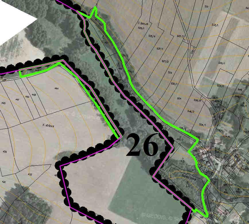 Číslo 26 (generelové číslo = 20) Název Pod Slupy Charakter Lokální biocentrum Mapa 8 STG 3AB-B3 Rozloha 2,47 ha Charakteristika 2 části biocentra na březích potoka zahrnuje lesní porost, kulturní až