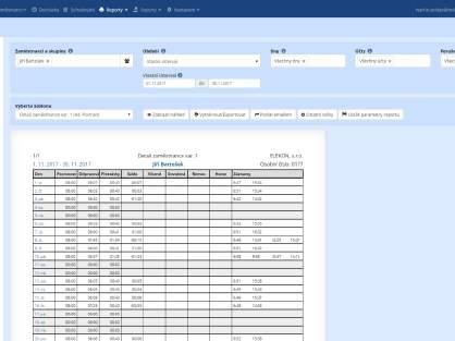 Jiná aplikace na stejném cloudu umožní prohlížet, měnit, vykazovat a analyzovat všechny tyto údaje. Pro tuto činnost je vhodný jakýkoliv prohlížeč bez instalace softwaru.