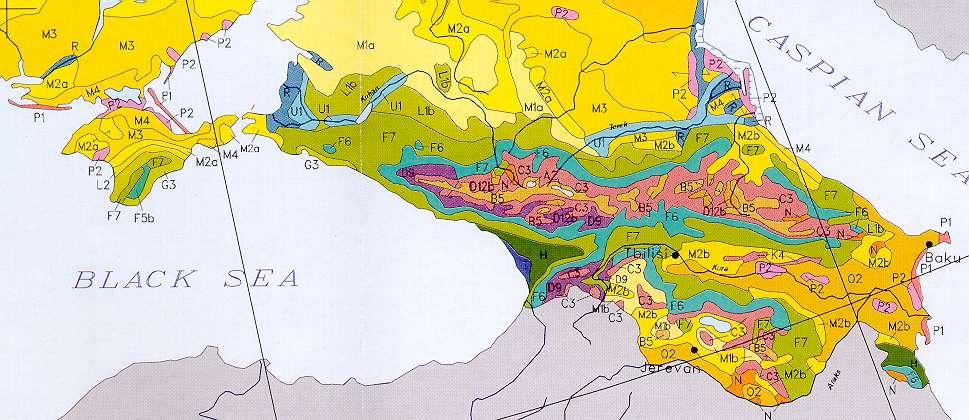 Kavkaz Vegetace Bohn et al.