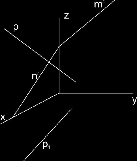 Doplňte půdorys. stopu roviny a sestrojte průmět bodu A. Sestrojte průmět a půdorys přímky a, která leží v rovině, prochází bodem A a je rovnoběžná s =(y,z). Bod A leží v rovině α.