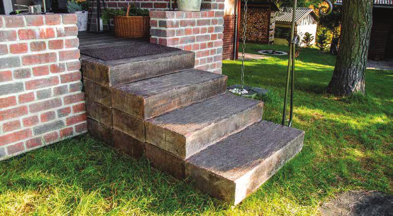 NATURAL SCHODY Betonové schody GRACIE, FURIE a PATERN připomínají ohlazené kamenné schody.