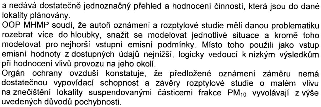 5 - a nedává dostateènì jednoznaèný pøehled a hodnocení èinností, která jsou do dané lokality plánovány.