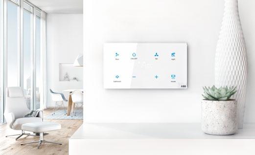 KNX Dotek jedinečnosti je volně konfigurovatelný dotykový ovládací prvek bez rámečkového provedení z černého nebo bílého skla pro inteligentní řízení budov.