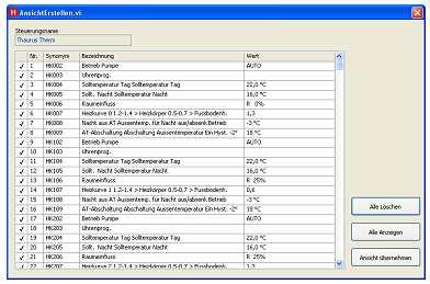o Načíst data ze souboru Načte do software všechny parametry předem uložené do souboru. Lze je načíst do řídicí jednotky pomocí DATEN IN STEUERUNG LADEN/NAČÍST ÚDAJE DO ŘÍDICÍ JEDNOTKY/.
