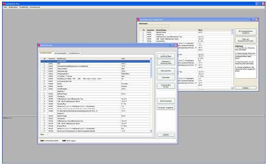 Nyní se lze opět vrátit do okna PARAMETRIERUNG /PARAMETROVÁNÍ/ (bez zavření okna PARAMETERVERGLEICH /POROVNÁNÍ PARAMETRŮ/, viz obrázek 15) a tam například načíst parametr ze souboru (který obsahuje
