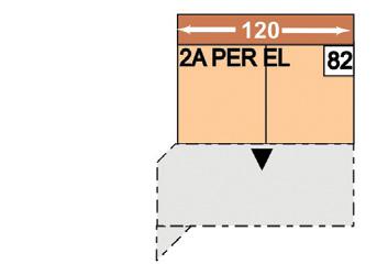 trapézovými rohy Plocha lůžka: 209 x 123 cm 2,5-sedák s funkcí trapézového příčného lůžka, bez područek, s