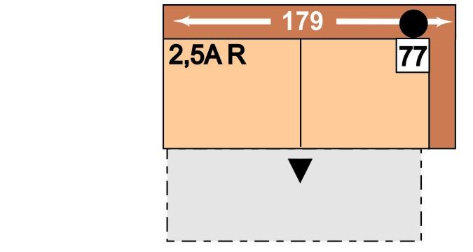 179 2,5-sedák s funkcí příčnéo lůžka, područka leo nebo prao, možné pouze kombinaci