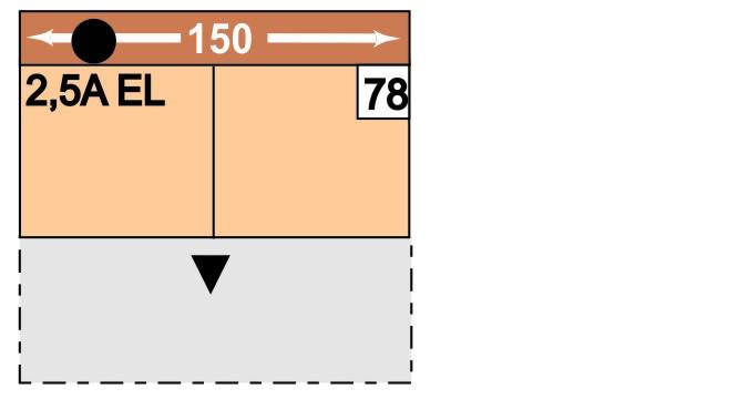 32695,- Ploca lůžka: 196 x 119 cm 78 2,5AL 150 2,5-sedák s funkcí příčnéo lůžka, bez