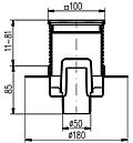 100x100/50 PVB50P1 - plast 98,30 145,10 PVB50N1 - nerez 128,30 189,00 s límcem PVB50P-L1 - plast 119,30 176,10 100x100/50 PVB50N-L1 - nerez 138,40 204,00 370x370x105