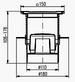 Podlahové vpusti PV110N L2 hranatá - 122x122mm 163,40 241,00 podlahová vpusť spodní L3 kulatá - Ø 137 163,40 241,00 s límcem L4