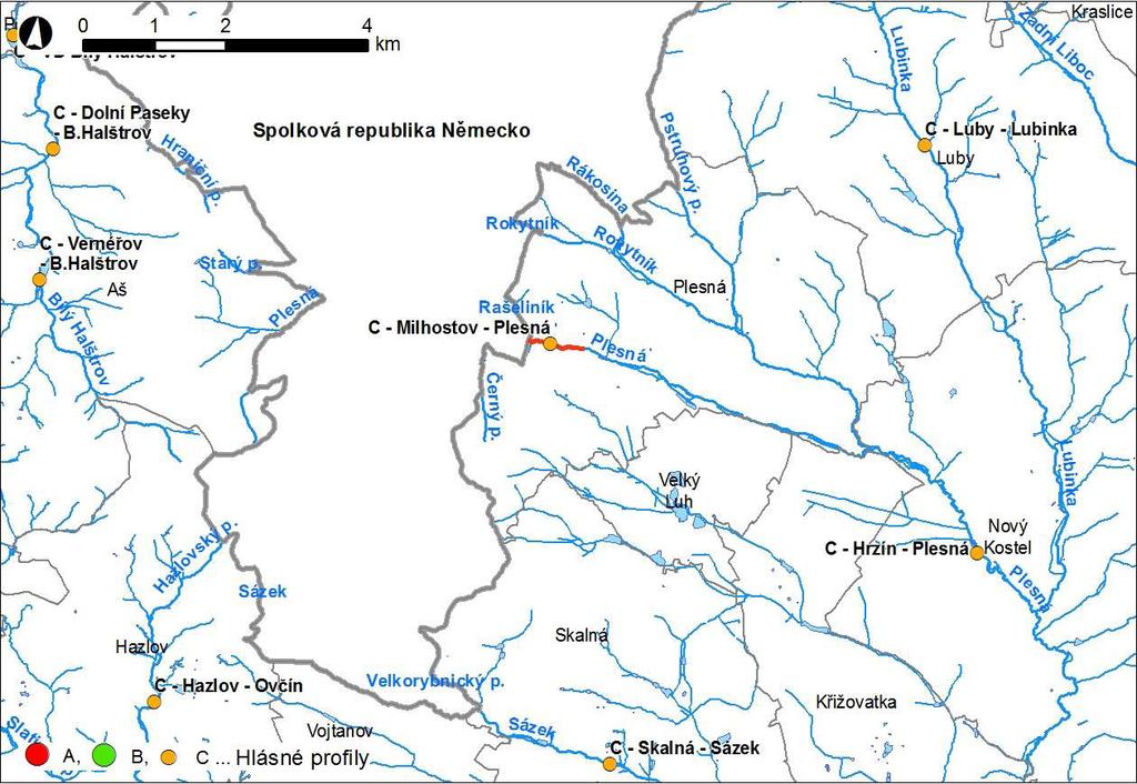 Obr. 1 Přehledná mapa řešeného území Obr.