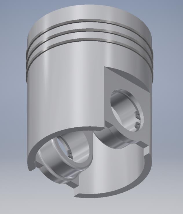 3D model 47 5 3D MODEL Podľa vyššie uvedených hodnôt rozmerov bol navrhnutý a zostrojený 3D model typu α- modifikácie v prostredí Autodesk Inventor.