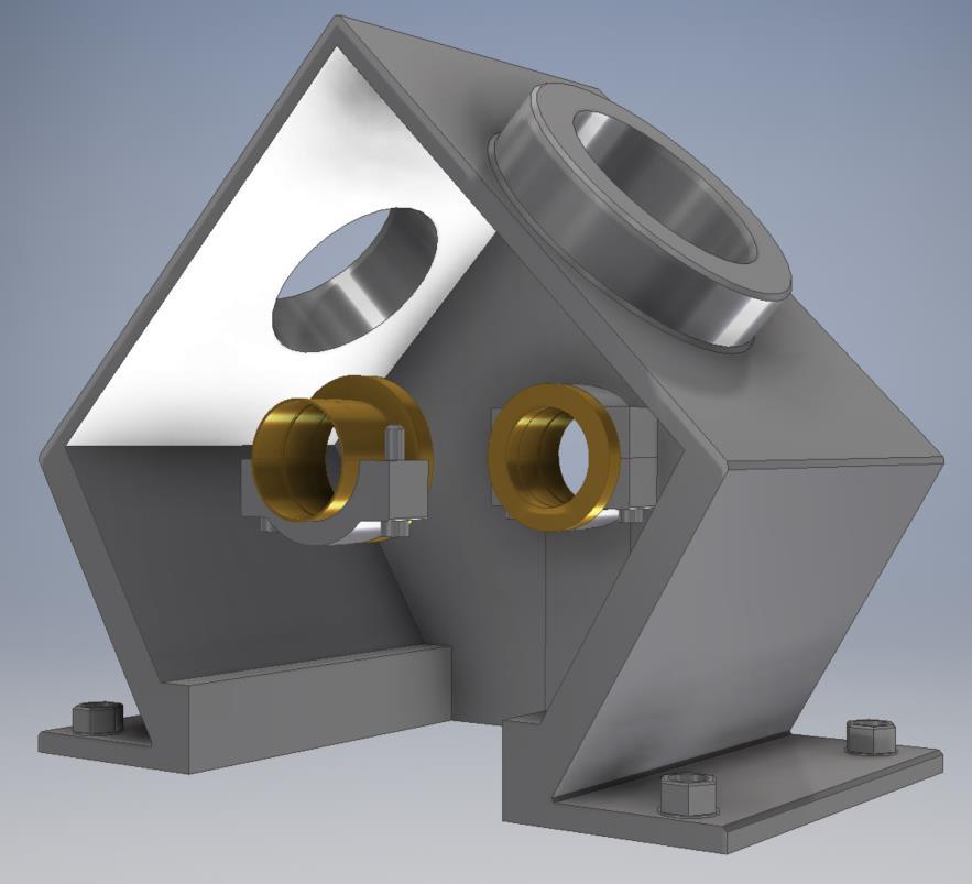 3D model 5 5.4.3 Fréma Nepohyblivá časť motora, na ktorej sú osadené všetky súčasti motora. Na obrázku 5 9 je zobrazená bez prednej časti pre náhľad do vnútra.