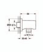 (27 660 000) nástěnný držák (27 056 000) sprchová hadice Silverflex 1250 mm (28 362 000) Twistfree systém proti
