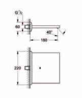 35 501 000 GROHE Rapido E univerzální podomítkové těleso pro pákovou baterii použitelné pro sprchu a vanu hloubka instalace 70 100 mm jednotka přezkoušená z výroby keramická kartuše 46 mm s GROHE
