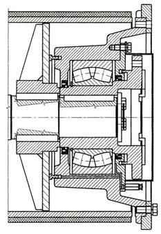 To radical solving of the problem we have to find better drum design, which solves - removes the duress between face and shaft together with providing of torque moment transmission.