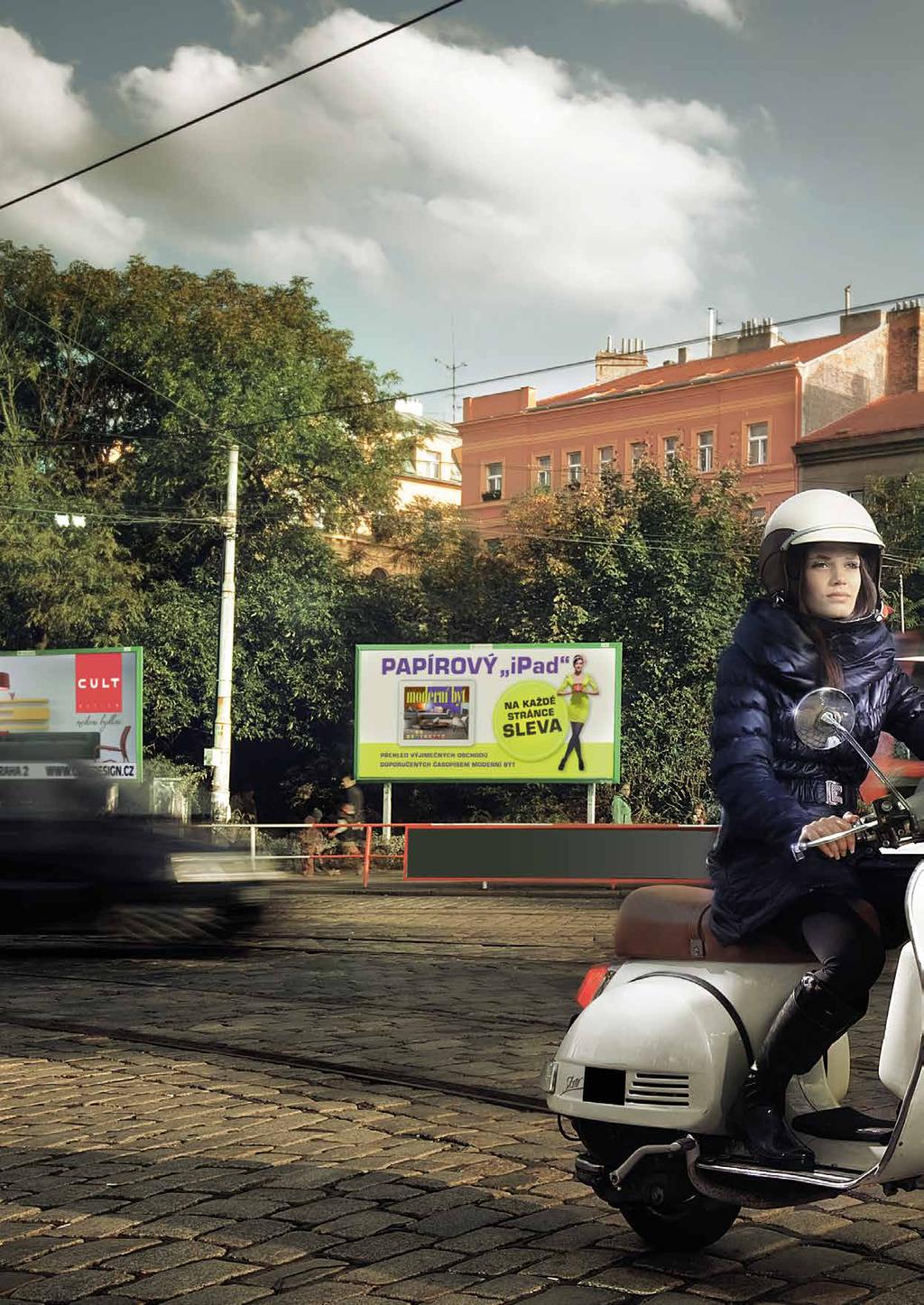 BILLBOARDY 07 Nejrozšířenější médium venkovní reklamy OUTDOOR Podle výzkumů denně sleduje billboardy až 60 % městského obyvatelstva.