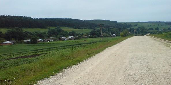 pozice na západ cca 500m