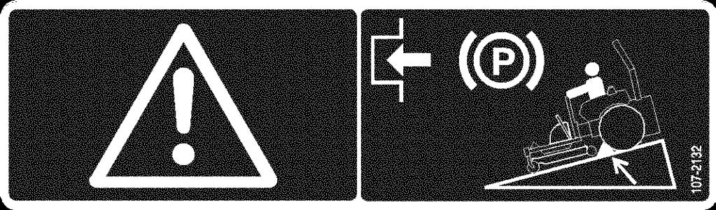 Warning there is no rollover protection when the roll bar is down.