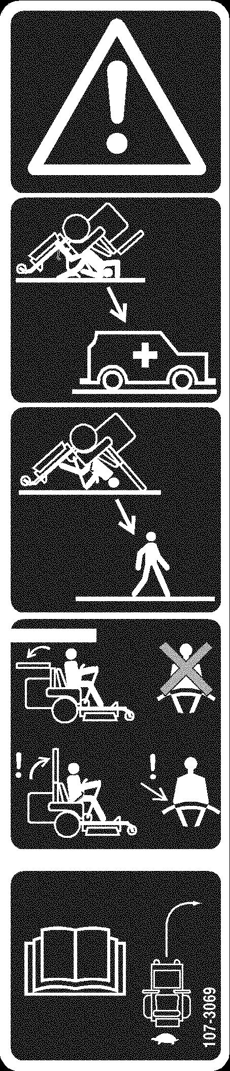 roll bar in the raised and locked position and wear the seat belt.