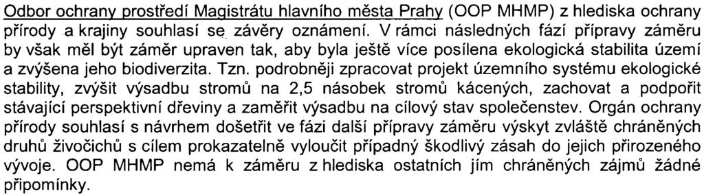 -3- S-MHMP-020987 /2007/OOPNI/EIN308-2/Nov HVQienická stanice hlavního mìsta Prahy souhlasí s realizací zámìru za podmínky, že budou dodrženy hygienické limity hluku ze stavební èinnosti.