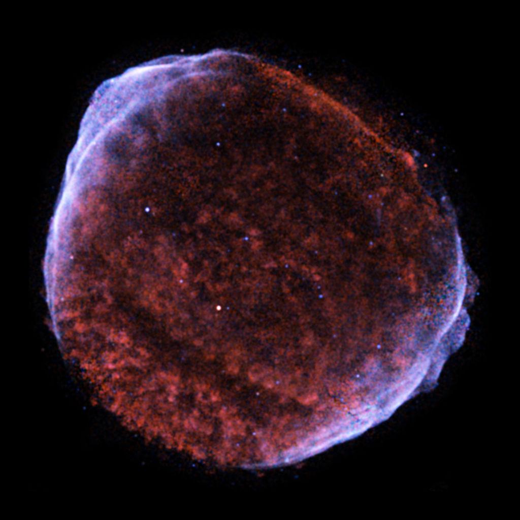 J, E kin = 10 44 J, E rad = 10 42-10 43 J, radioaktivní ohřev Supernova typu II, SN 1987A, zdroj: D.