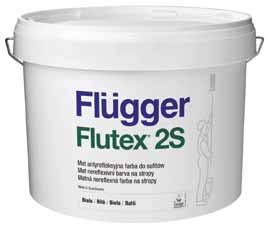 Flutex 5 Akrylátová barva na stěny s výbornou krycí schopností. Snadno se nanáší a poskytuje matný, robustní a omyvatelný povrch. Umožňuje tónování do všech barevných odstínů Flügger 900, NCS, RAL.