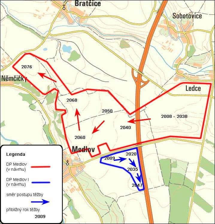 ČÁST B ÚDAJE O ZÁMĚRU V údajích o současném stavu ŽP v následujících kapitolách (zejména doprava, hluk, ovzduší) jsou zahrnuty i faktory spojené s těžbou v současném DP Bratčice, přičemž se jedná o