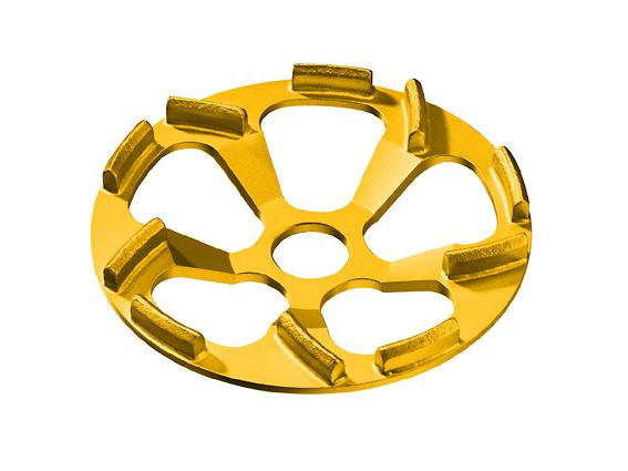 324.36 Diamantový brusný talíř Estrich-Whirljet Estrich-Whirljet na abrazivní materiály: abrazivní mazaniny (s křemenným pískem), mazaniny, čerstvý beton, omítku, abrazivní vápencový pískovec (s