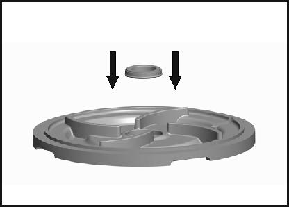 Demontáž / montáž 1. 4. Pro jednoduchou montáž kruhových těsnění namažte přiloženým tukem.