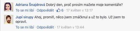 blokujte sprostá/nevhodná slova na kritiku