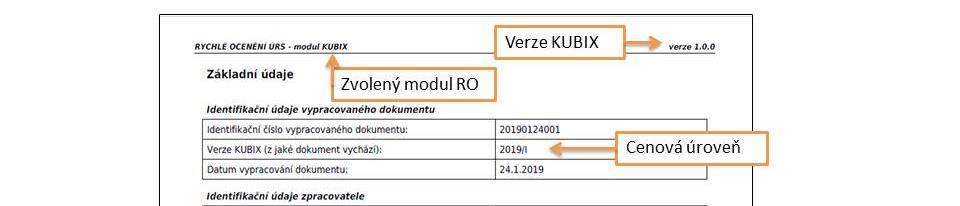 zobrazení a případnému uložení výpočtu ceny stavebního objektu (projektu) neboli protokolu.
