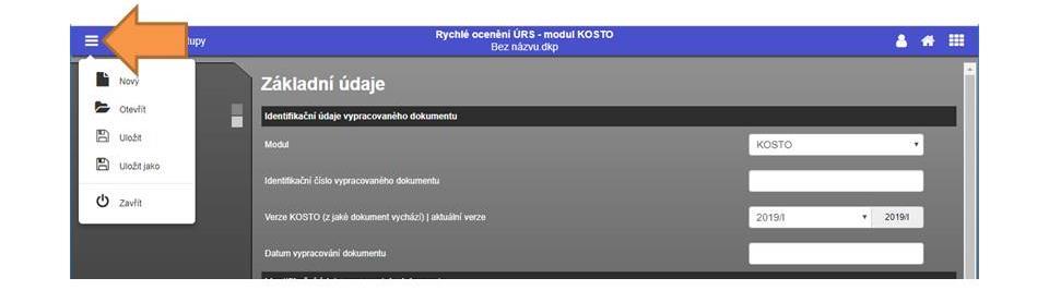 11. PRÁCE SE SOUBOROVÝM SYSTÉMEM Pro práci se souborovým systémem slouží menu v horní liště. O veškerých událostech budete informováni pomocí notifikačních informací v pravém dolním rohu. 11.1. SOUBOR - NOVÝ Vytvoří nový soubor pro práci v aplikacích.