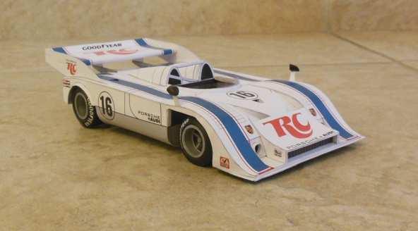 Porsche 917/10 Loos 1973 kód: MM052 obsahuje 3 strany A4 dílů a 2 strany schématu a návodu, a je určen pro pokročilejší modeláře.